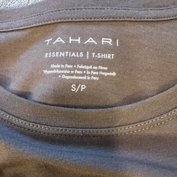 NWOT Tahari Brown Tee - Picture 3 of 4